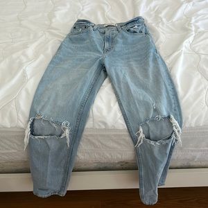 Abercrombie & Fitch 90s straight ultra high rise (Short)